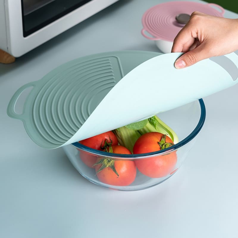 Tampa de Silicone Universal Dobrável para Micro-ondas - Acessório Prático e Resistente