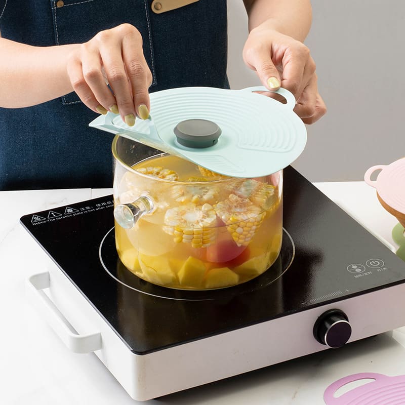 Tampa de Silicone Universal Dobrável para Micro-ondas - Acessório Prático e Resistente