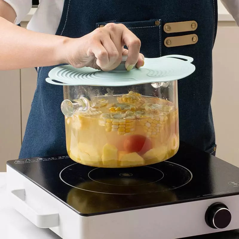 Tampa de Silicone Universal Dobrável para Micro-ondas - Acessório Prático e Resistente