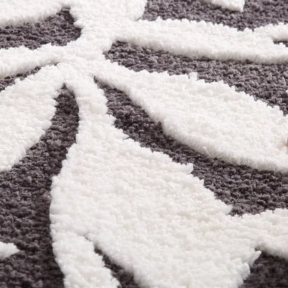 Tapete Antiderrapante com Design de Folhas – Estilo e Segurança para o Seu Espaço