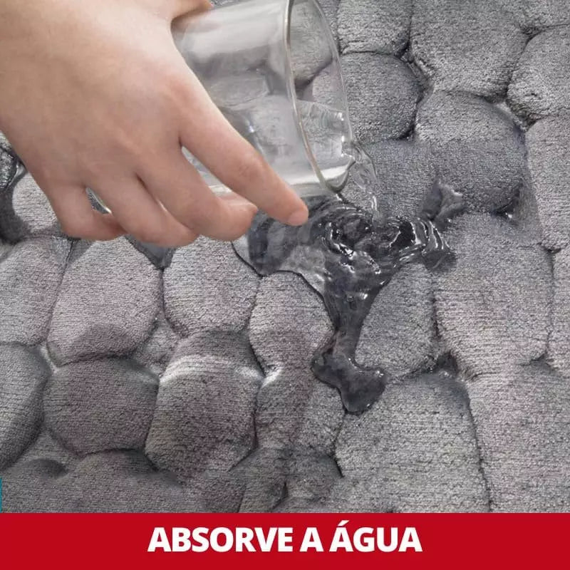 Tapete Antiderrapante e Absorvente para Banheiro - Conforto e Segurança