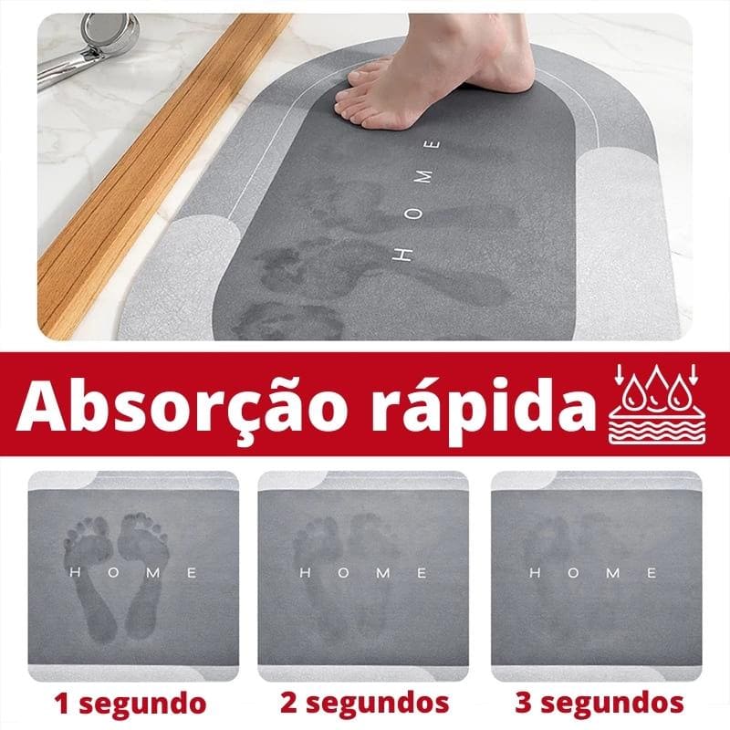 Tapete Antiderrapante e Absorvente para Banheiro - Premium