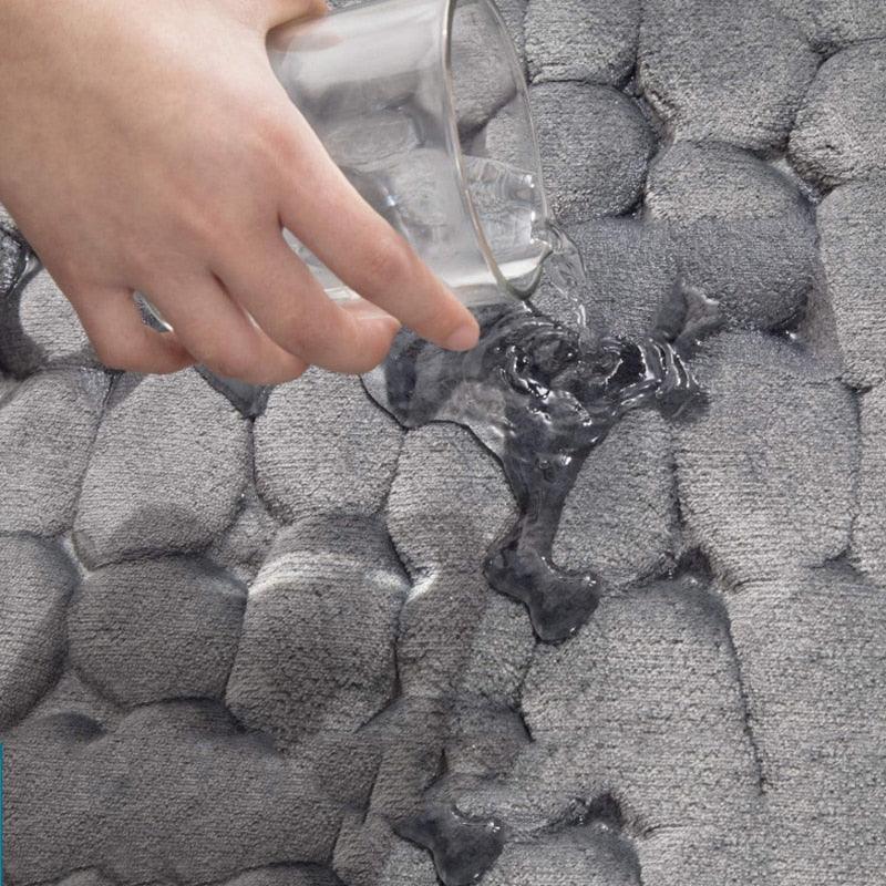 Tapete Antiderrapante para Banheiro Absorvente e Confortável 60x40cm