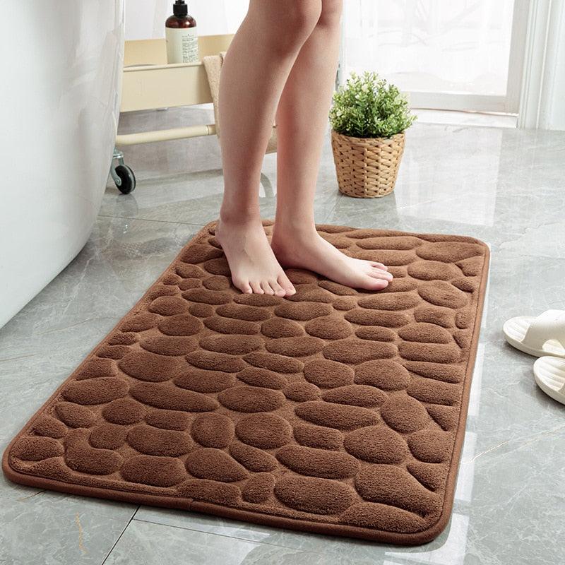Tapete Antiderrapante para Banheiro Absorvente e Confortável 60x40cm