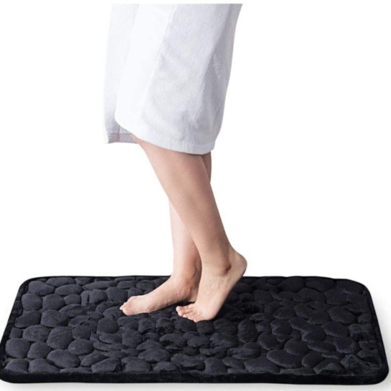Tapete Antiderrapante para Banheiro Absorvente e Confortável 60x40cm