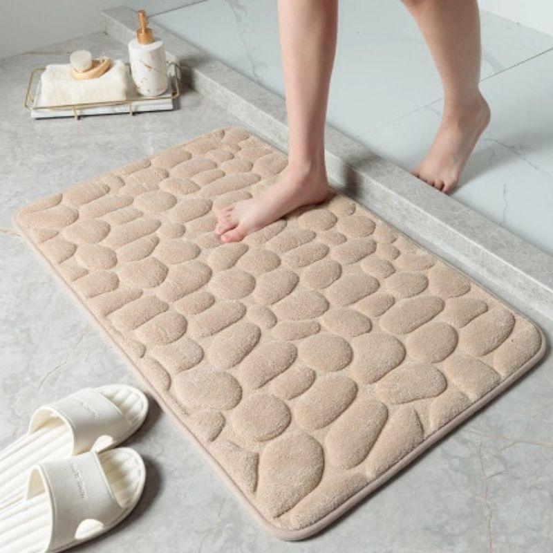 Tapete Antiderrapante para Banheiro Absorvente e Confortável 60x40cm