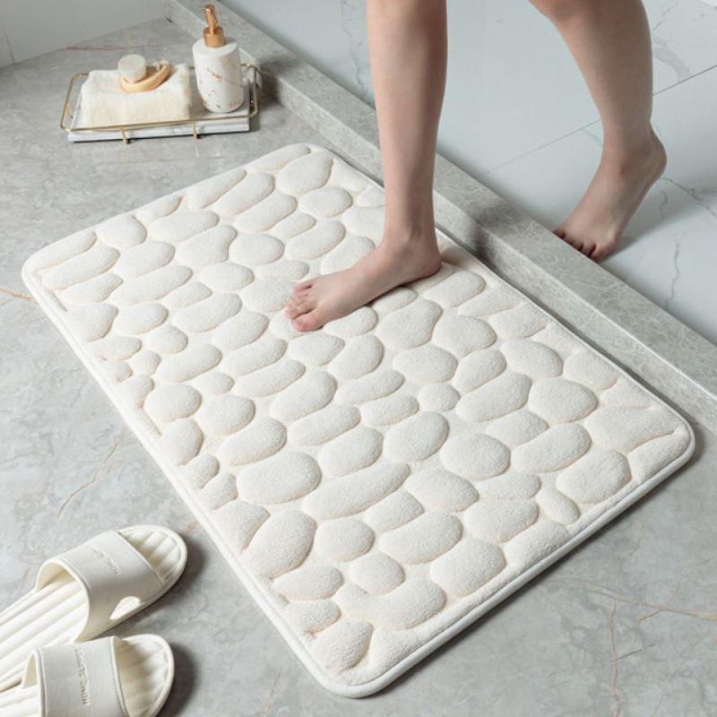 Tapete Antiderrapante para Banheiro Absorvente e Confortável 60x40cm