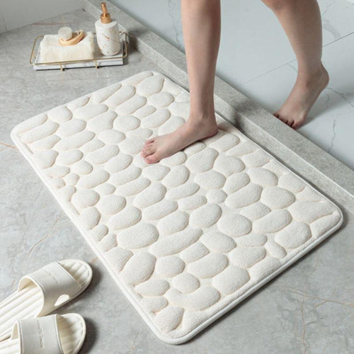 Tapete Antiderrapante para Banheiro Absorvente e Confortável 60x40cm