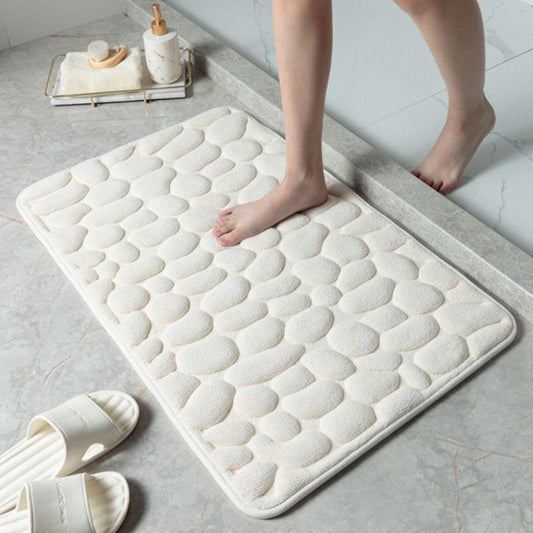Tapete Antiderrapante para Banheiro Absorvente e Confortável 60x40cm