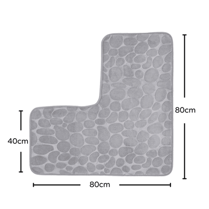 Tapete Antiderrapante para Banheiro - Absorvente em Canto