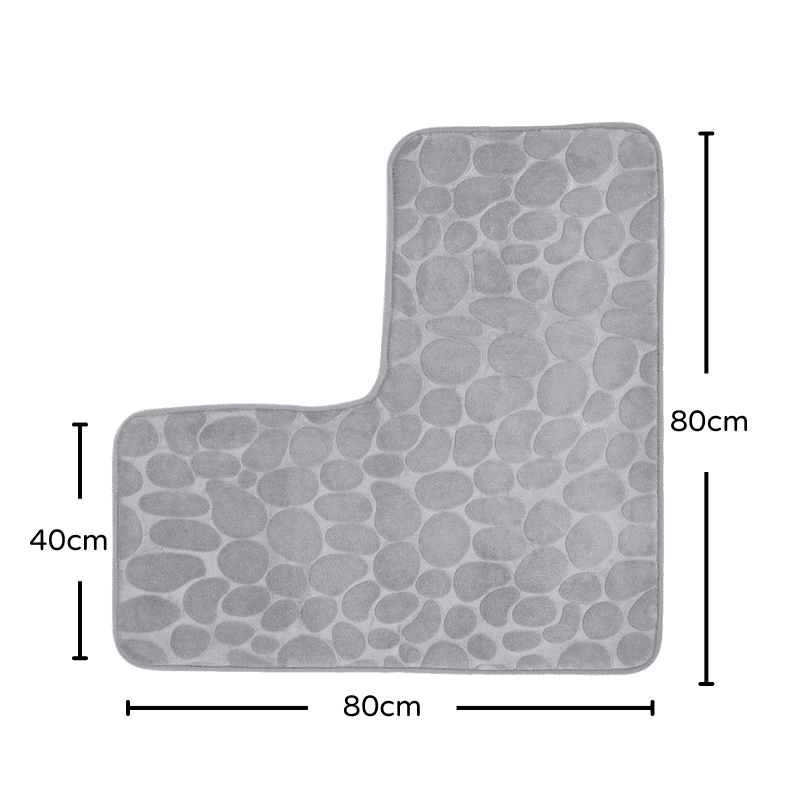 Tapete Antiderrapante para Banheiro - Absorvente em Canto