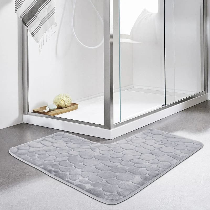 Tapete Antiderrapante para Banheiro - Absorvente em Canto
