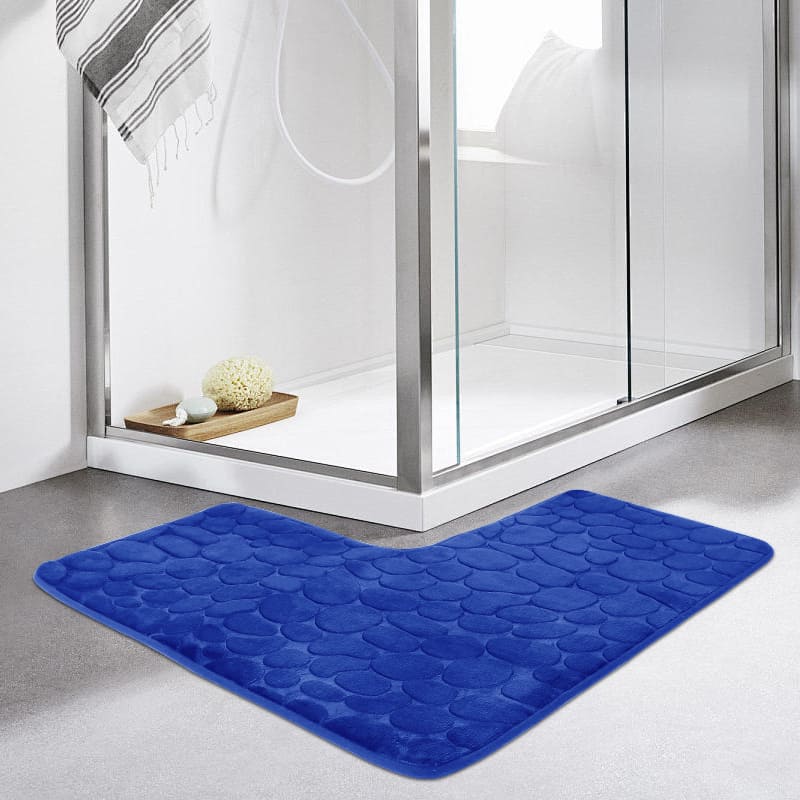 Tapete Antiderrapante para Banheiro - Absorvente em Canto