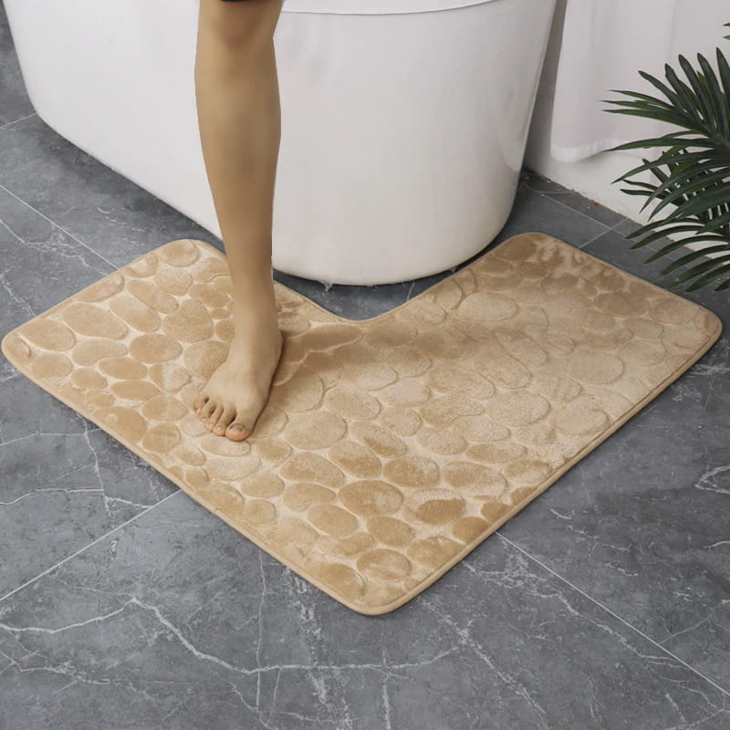 Tapete Antiderrapante para Banheiro - Absorvente em Canto