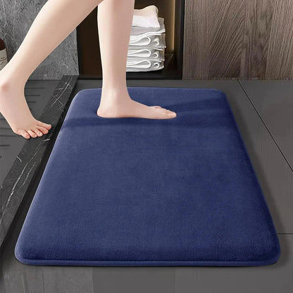 Tapete Antiderrapante para Banheiro, Veludo Absorvente e Confortável