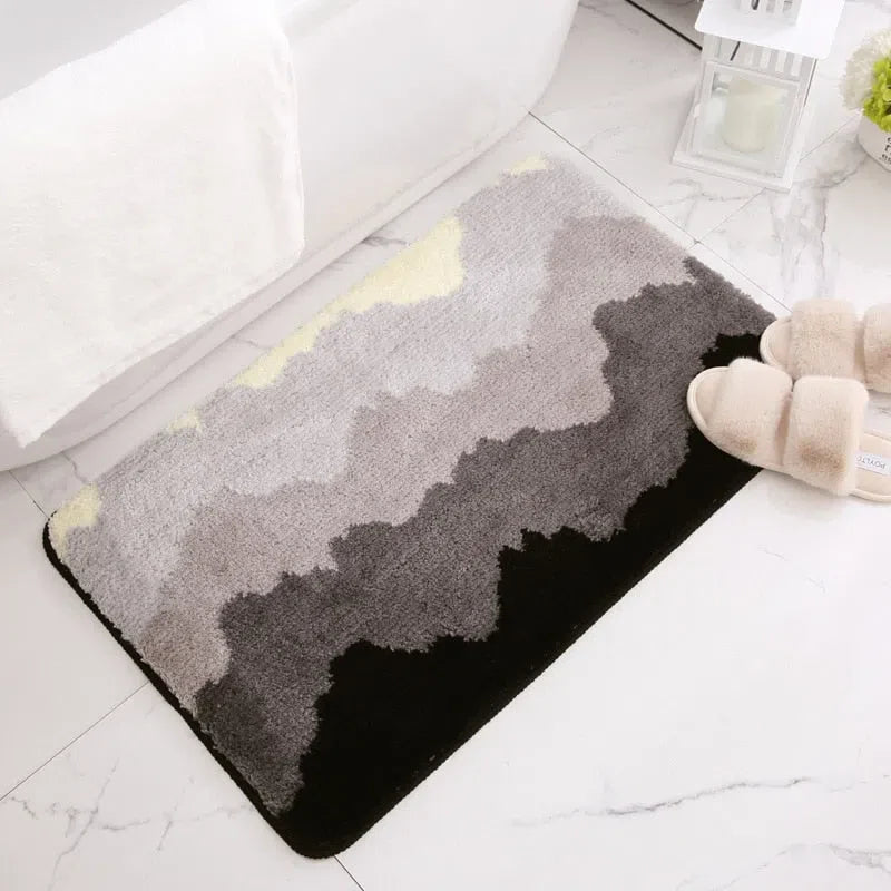 Tapete Decorativo com Design de Ondas para Sala de Estar
