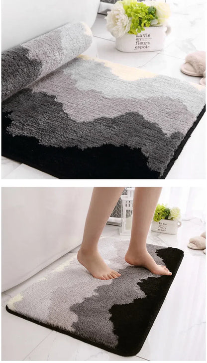 Tapete Decorativo com Design de Ondas para Sala de Estar