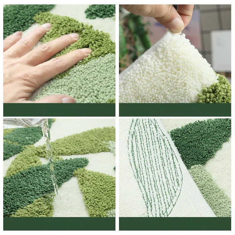 Tapete Decorativo com Folhagens - Estilo Natural para Ambientes