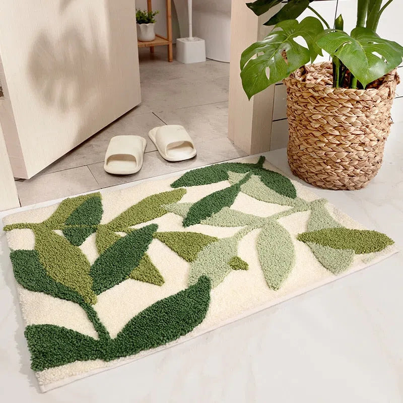 Tapete Decorativo com Folhagens - Estilo Natural para Ambientes