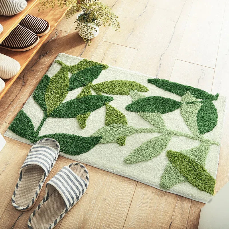 Tapete Decorativo com Folhagens - Estilo Natural para Ambientes