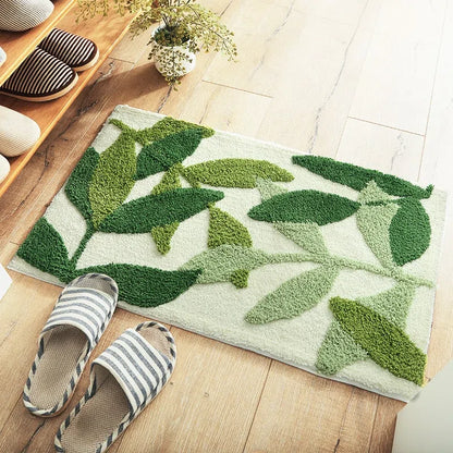 Tapete Decorativo com Folhagens - Estilo Natural para Ambientes