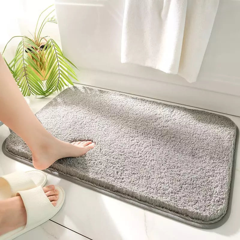 Tapete Felpudo Antiderrapante para Banheiro - Absorvente e Confortável