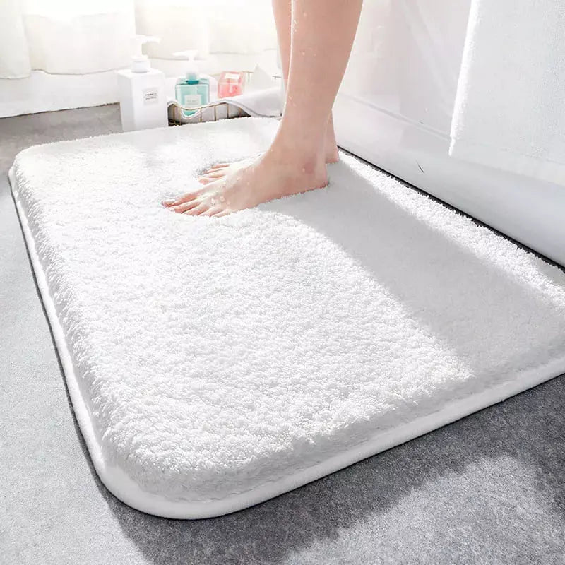 Tapete Felpudo Antiderrapante para Banheiro - Absorvente e Confortável