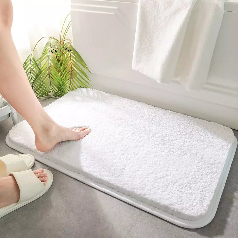 Tapete Felpudo Antiderrapante para Banheiro - Absorvente e Confortável