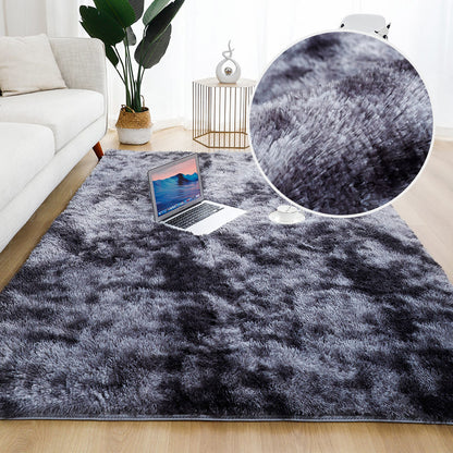 Tapete Felpudo Cinza Escuro Mescla - Ideal para Decorar Ambientes