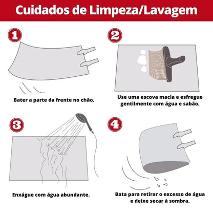 Tapete Felpudo Redondo Branco - Macio e Confortável para Decoração