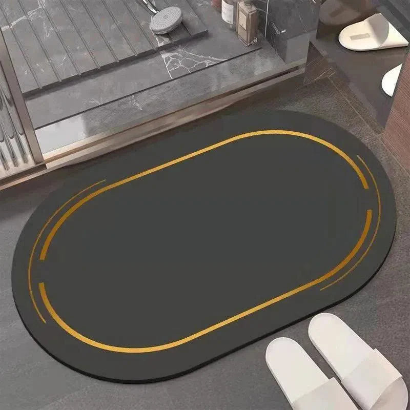 Tapete Moderno Antiderrapante e Absorvente para Banheiro - Ideal para Decoração e Conforto