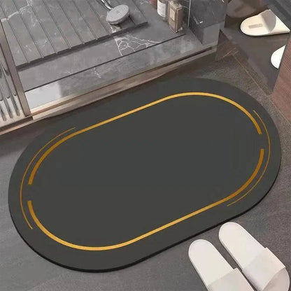 Tapete Moderno Antiderrapante e Absorvente para Banheiro - Ideal para Decoração e Conforto