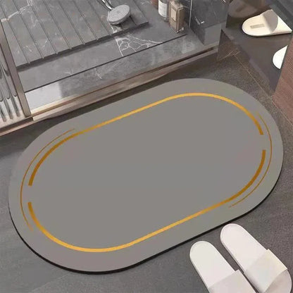 Tapete Moderno Antiderrapante e Absorvente para Banheiro - Ideal para Decoração e Conforto