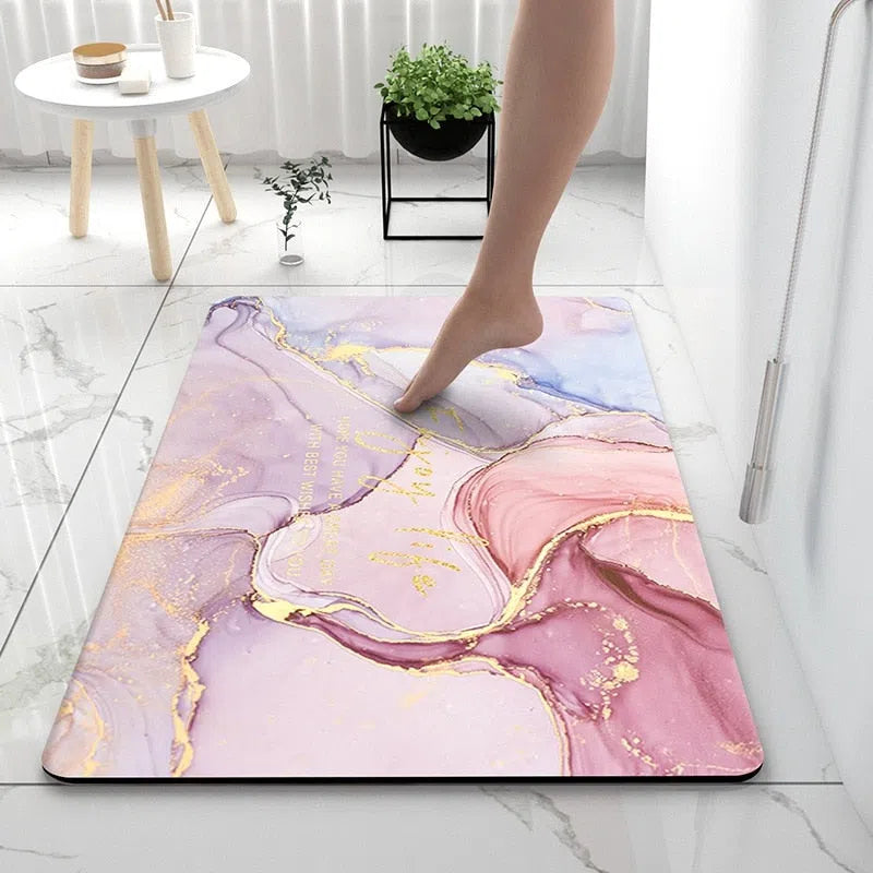 Tapete de Banheiro Antiderrapante para Decoração de Banheiro