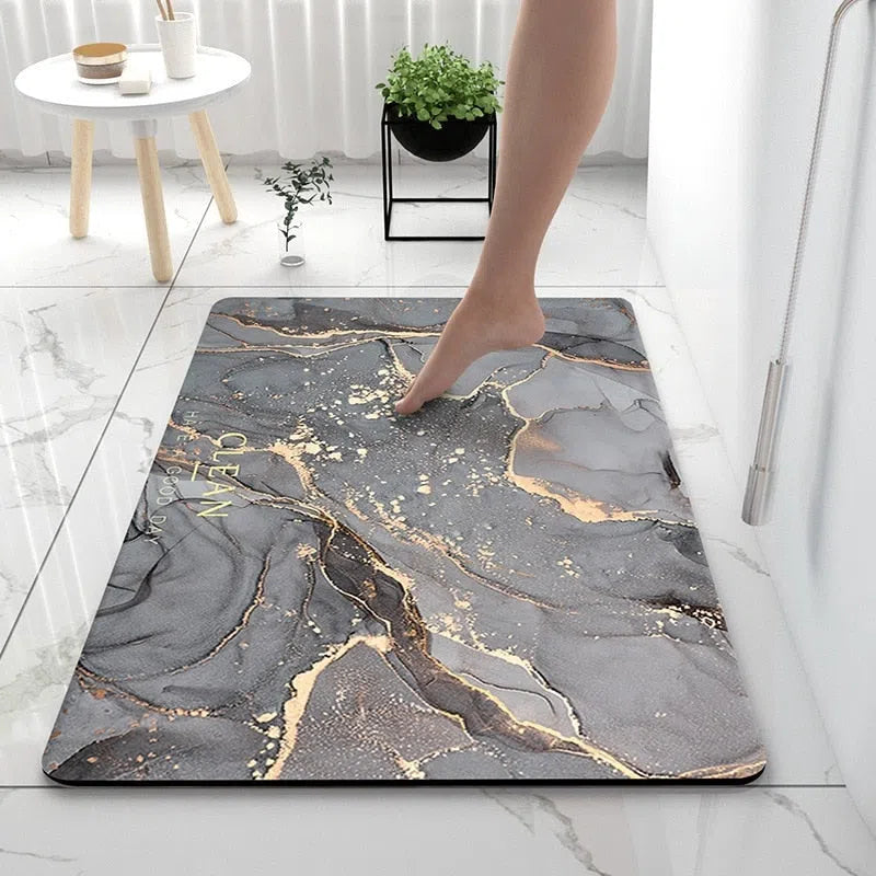 Tapete de Banheiro Antiderrapante para Decoração de Banheiro