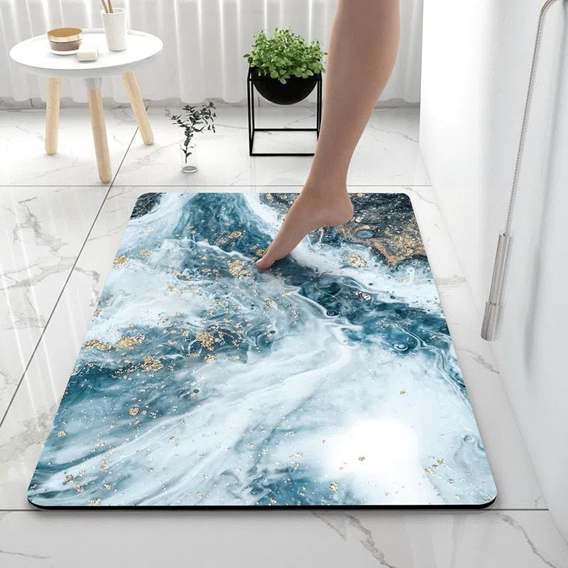 Tapete de Banheiro Antiderrapante para Decoração de Banheiro
