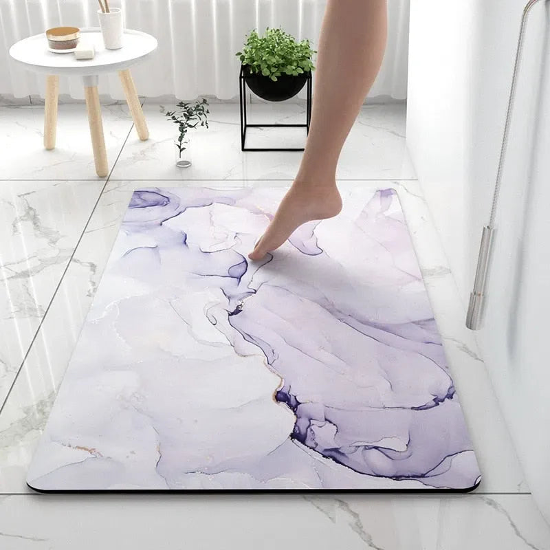 Tapete de Banheiro Antiderrapante para Decoração de Banheiro