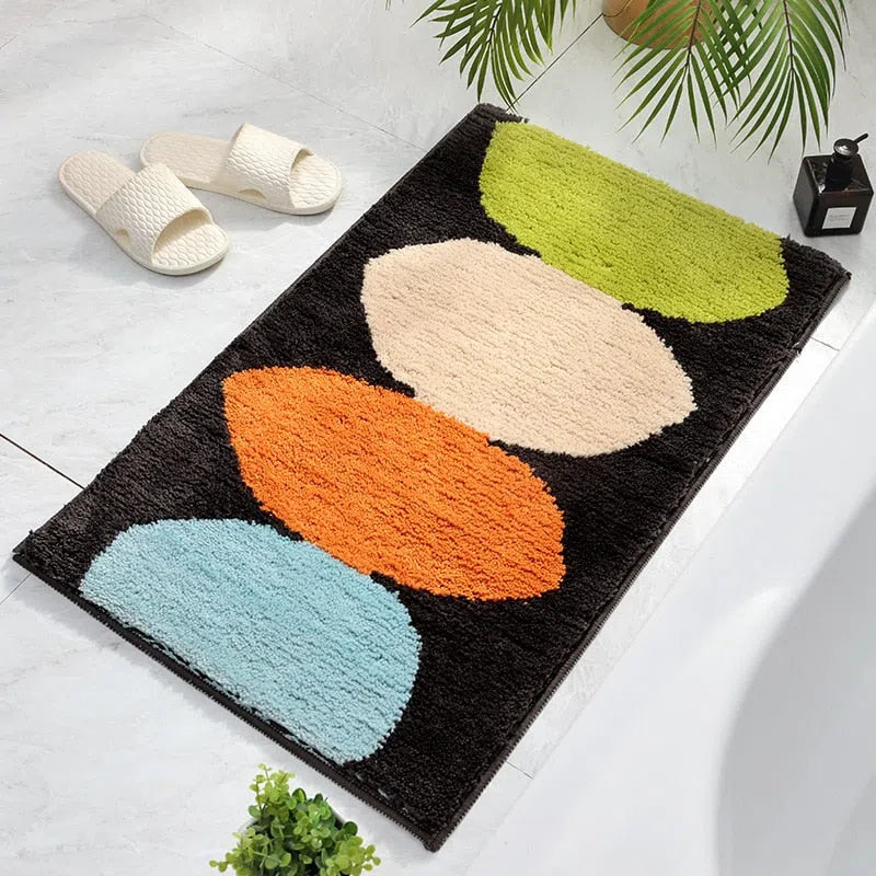 Tapete de Microfibra Colorido para Decoração e Conforto