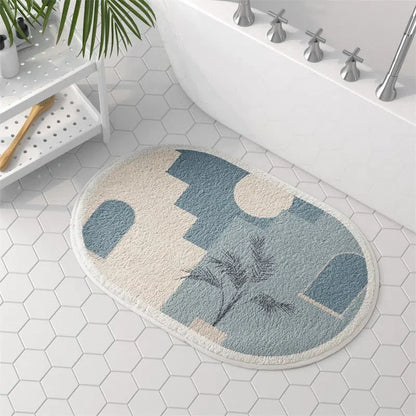 Tapete de Microfibra Nórdico para Sala de Estar - Design Moderno e Confortável