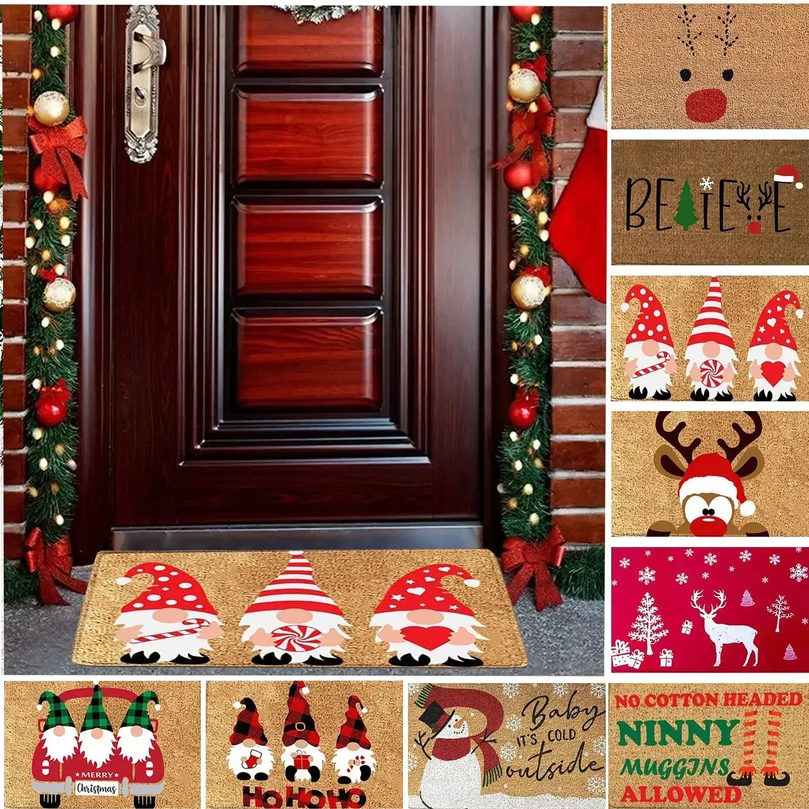 Tapete de Natal Decorativo 40x60cm - Ideal para Decoração Festiva