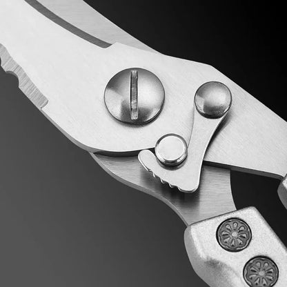 Tesoura de Cozinha Multiuso Inox para Cortar Alimentos e Utensílios