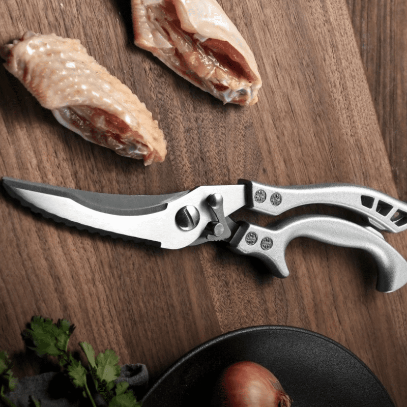 Tesoura de Cozinha Multiuso em Inox - Corta Tudo para Alimentos