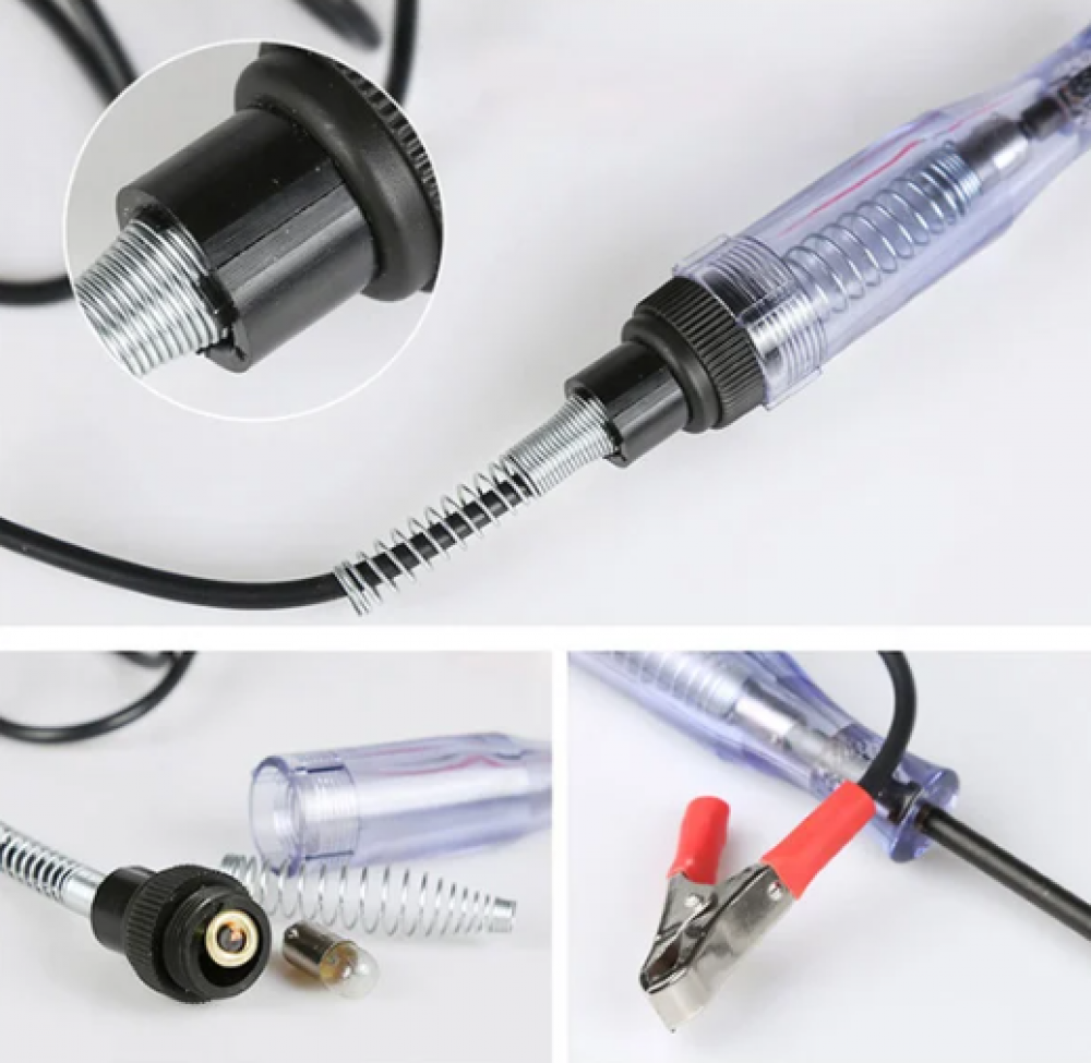 Testador de Circuito com Sonda de Aço e Luz LED Indicadora - Ferramenta Elétrica para Diagnóstico de Circuitos