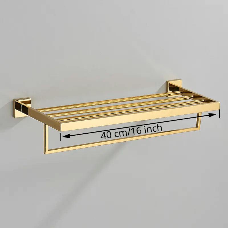 Toalheiro de Banheiro Porta Toalha Veneza - Suporte para Toalhas de Mão e Corpo