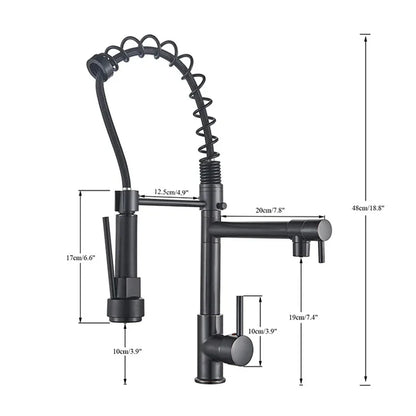 Torneira Gourmet Monocomando com LED Safira para Cozinha