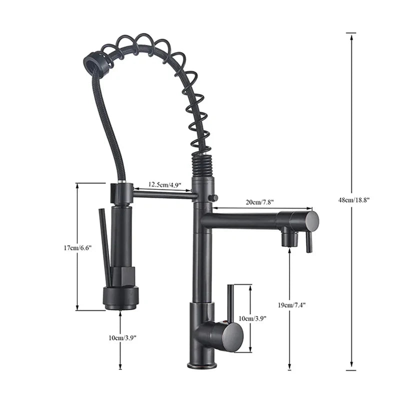 Torneira Gourmet Monocomando com LED Safira para Cozinha