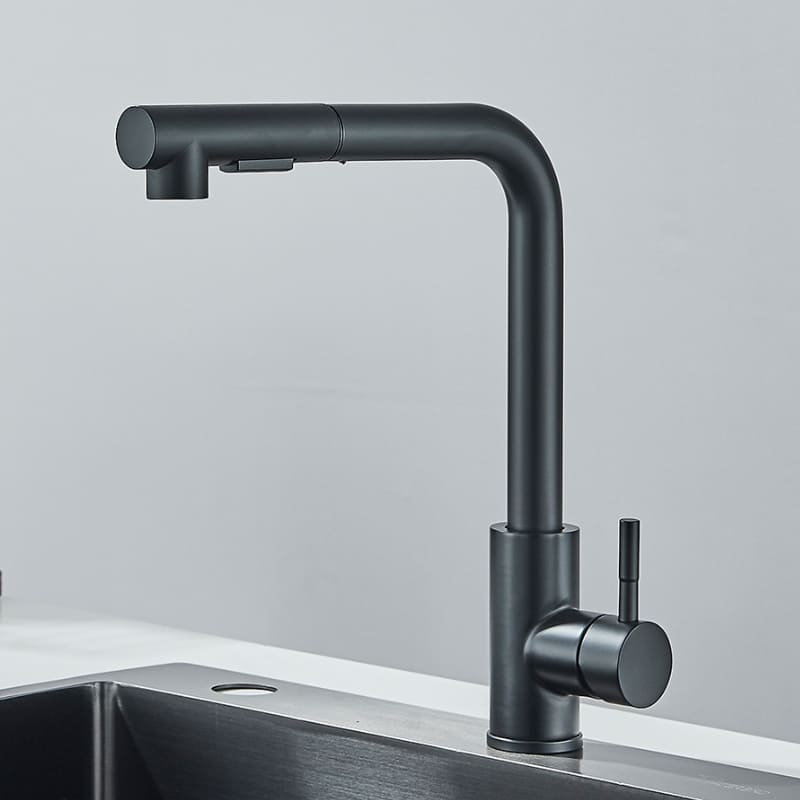 Torneira Gourmet Retrátil 360º Monocomando com Pulverizador Duplo para Cozinha