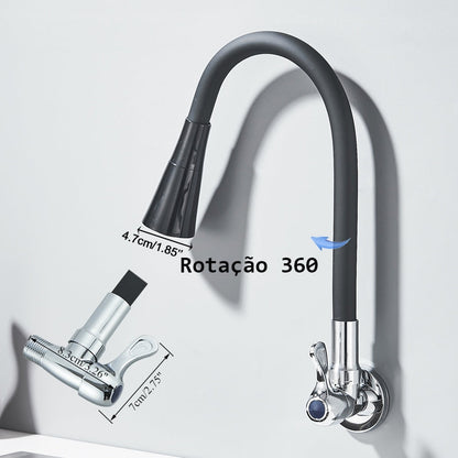 Torneira Gourmet de Parede para Cozinha - Design Moderno e Funcional