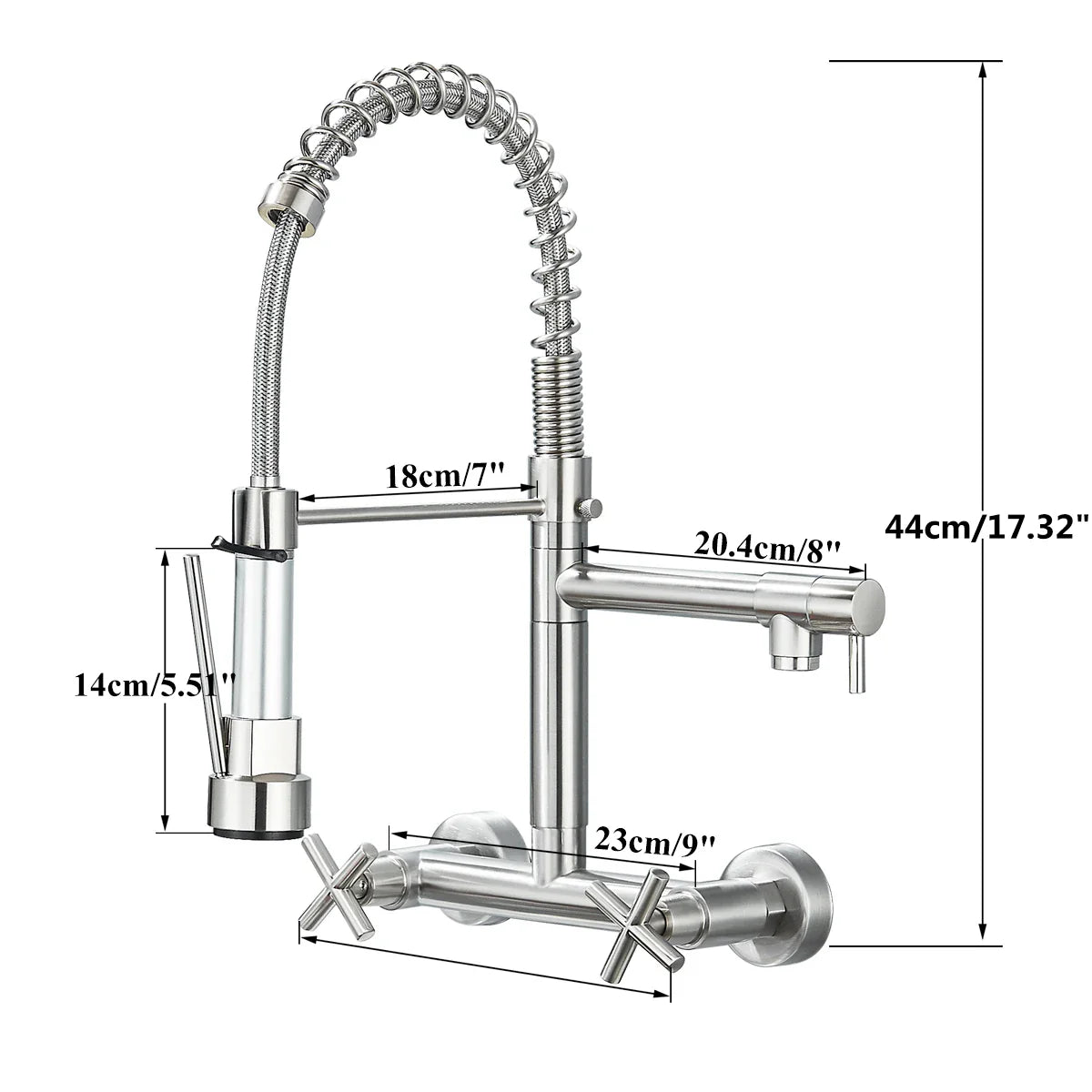 Torneira Gourmet de Parede para Cozinha - Modelo Aura, Design Moderno e Funcional