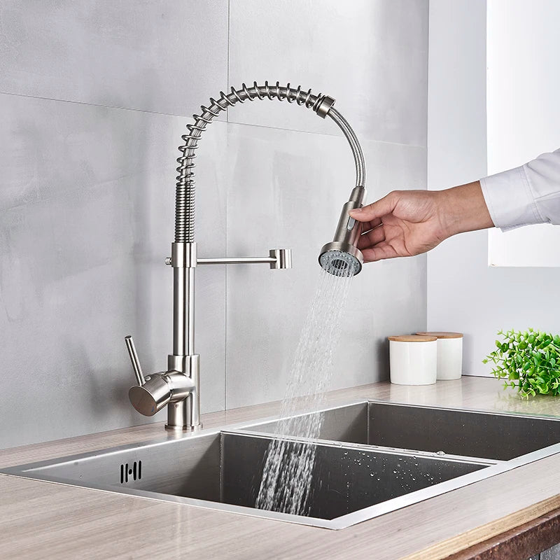 Torneira Gourmet para Cozinha com Extensão para Água Quente e Fria